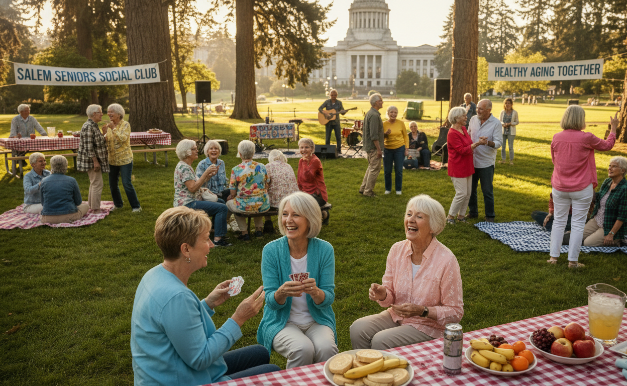 Older adults participating in community activities with confidence and independence.
