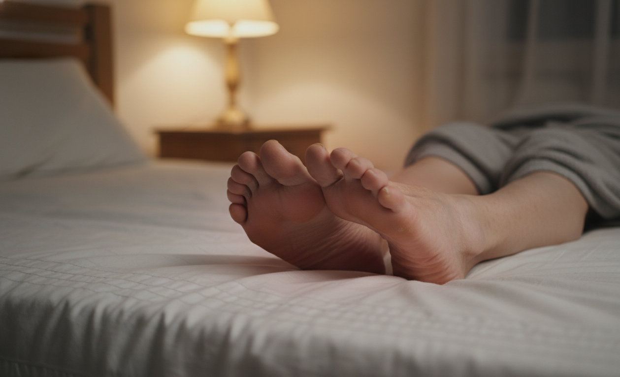 Burning feet at night in elderly adult with early neuropathy symptoms