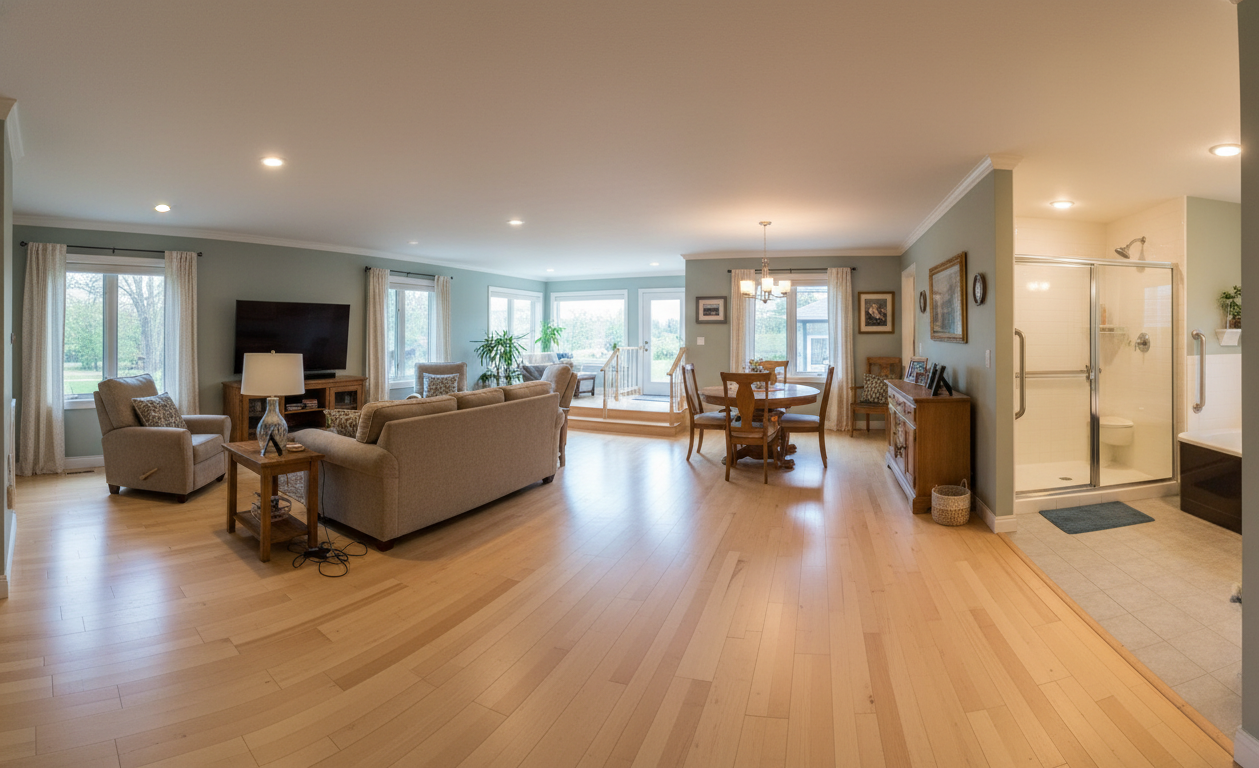 Safe home environment designed to reduce fall risk for seniors