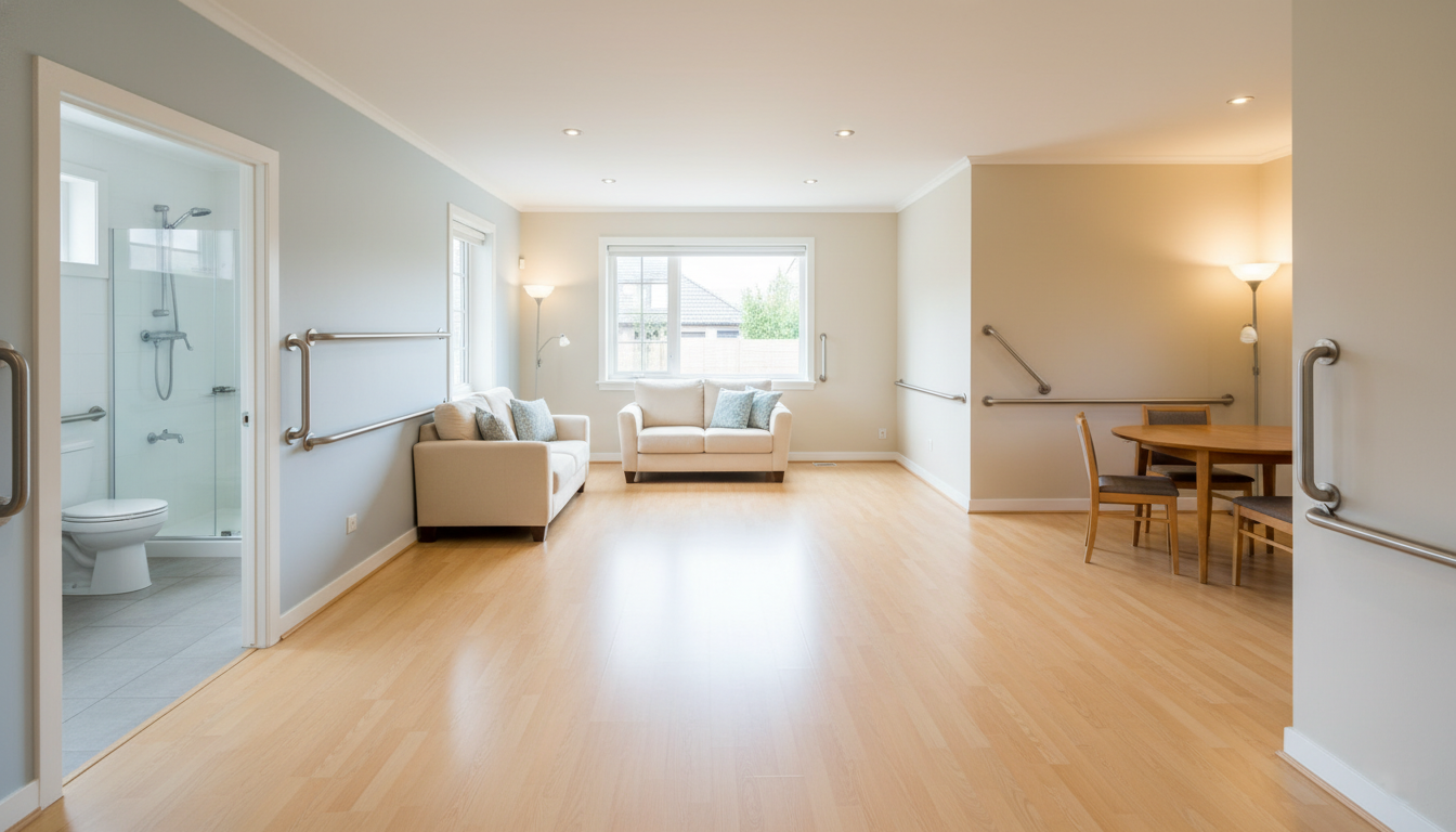 safe home setup for seniors with neuropathy including lighting and fall prevention features