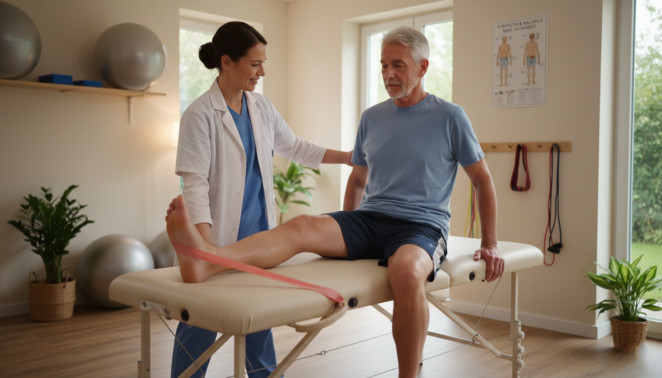 Joint stabilization exercises in physical therapy for older adults with hypermobility
