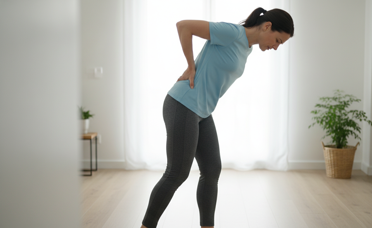 Lower back pain and sciatica contributing to leg weakness while walking