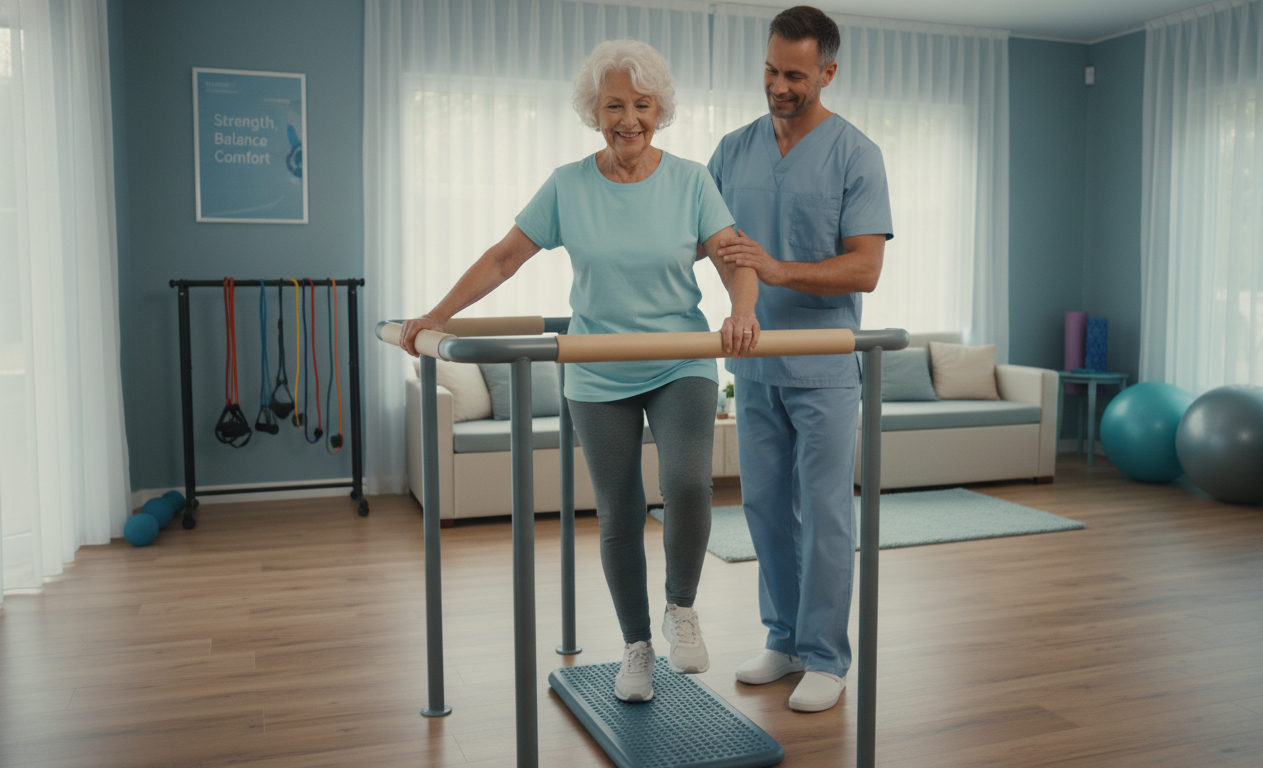 Low-impact physical therapy exercises for tendonitis in older adults