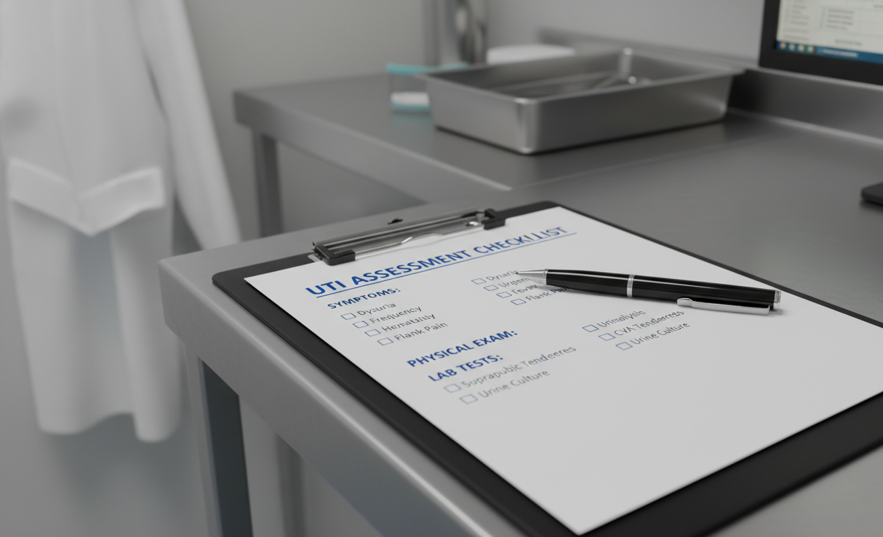 UTI decision-support checklist used in home health antibiotic stewardship program