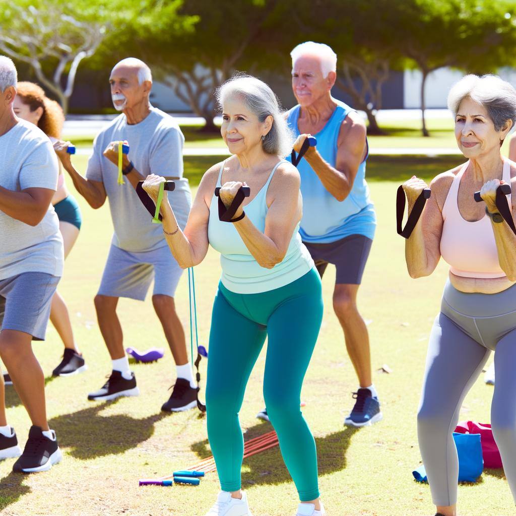 Illustration of Home Physical Therapy Exercises For Preventing Osteoporosis